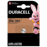 Pilas especiales Duracell de óxido de plata 386/301 paquete