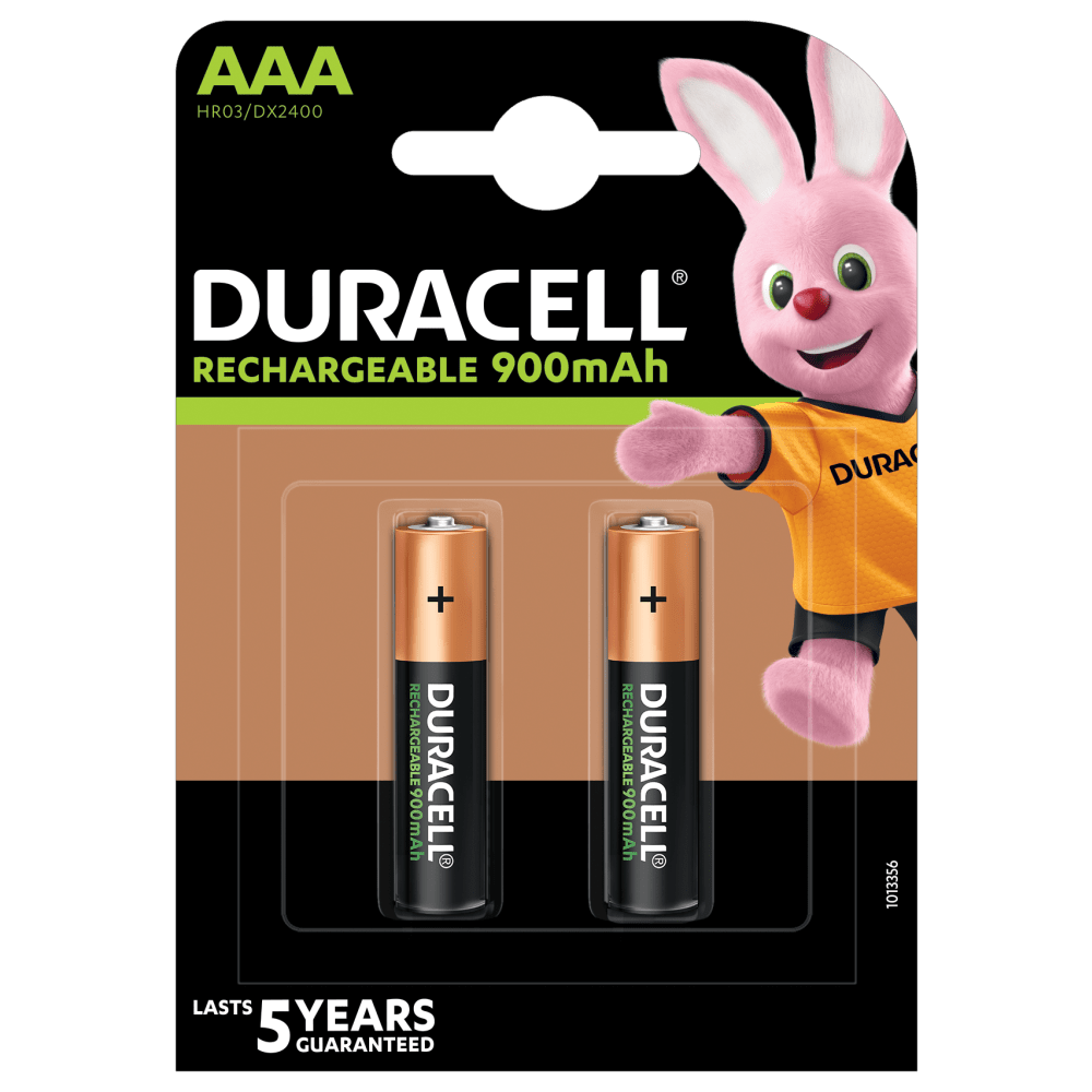 Duracell rechargeable AAA-900mAh paquete de 2 piezas
