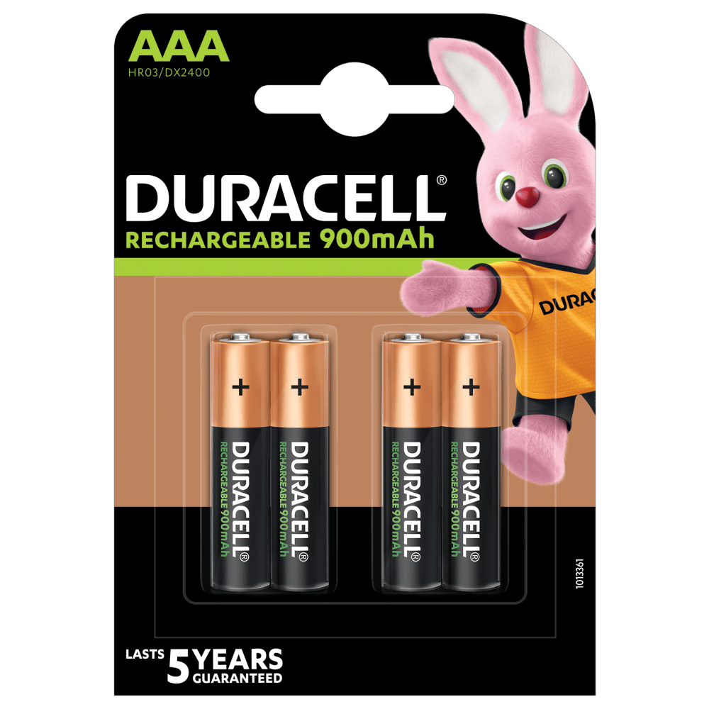 Duracell rechargeable AAA-900mAh paquete de 4 piezas