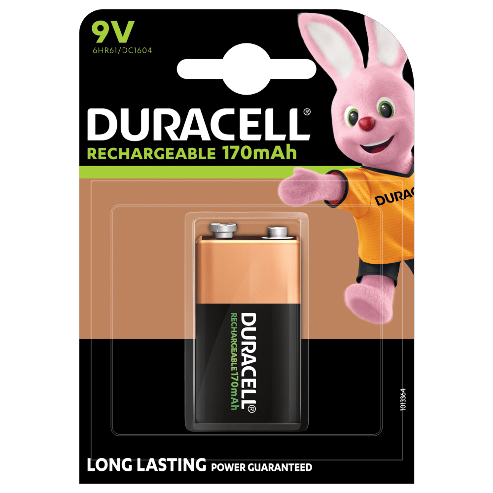 Duracell rechargeable 9V-170mAh paquete