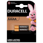 Pilas especiales Duracell alcalinas AAAA de 1,5V paquete de 2 piezas