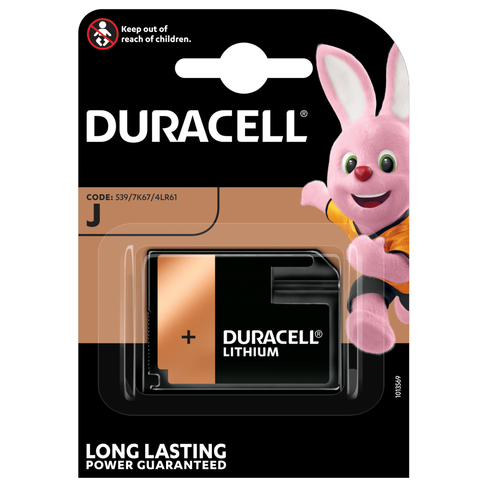 Pilas especiales Duracell alcalinas J de 6V paquete