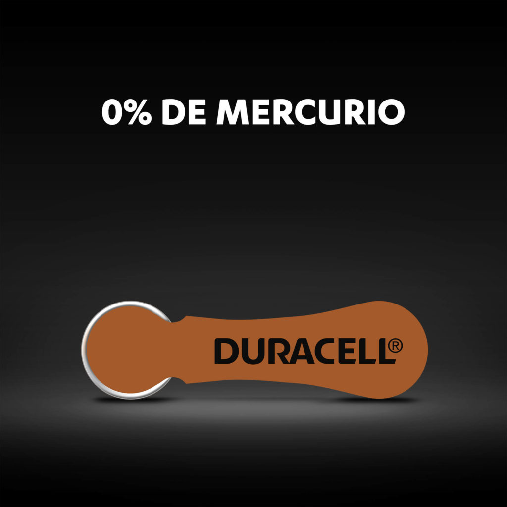 Pilas para audífonos Duracell-0% de mercurio