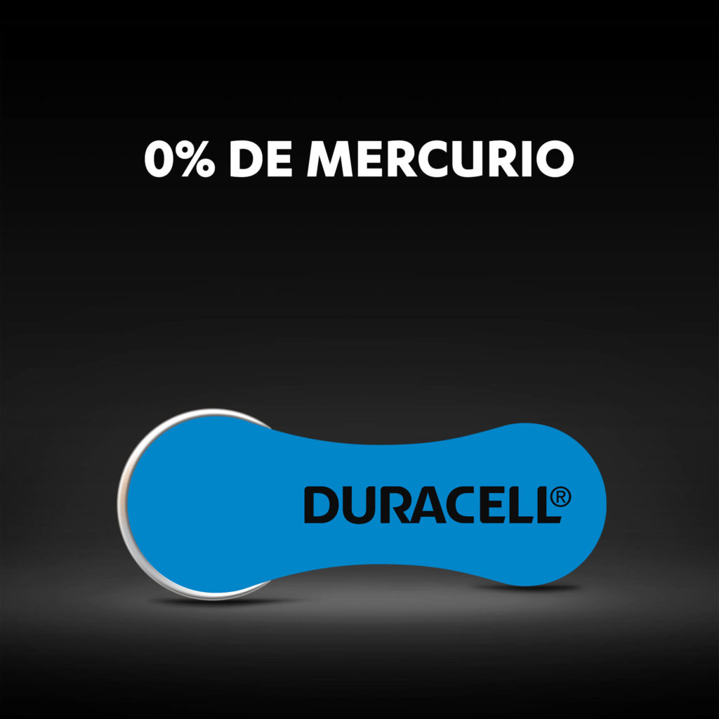 Pilas para audífonos Duracell-0% de mercurio