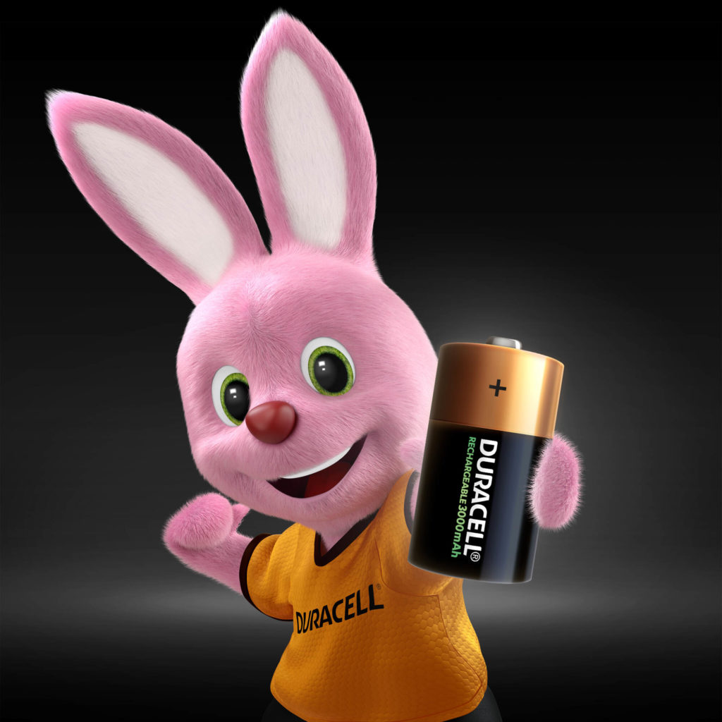 Bunny presenta Duracell pila C-3000mAh