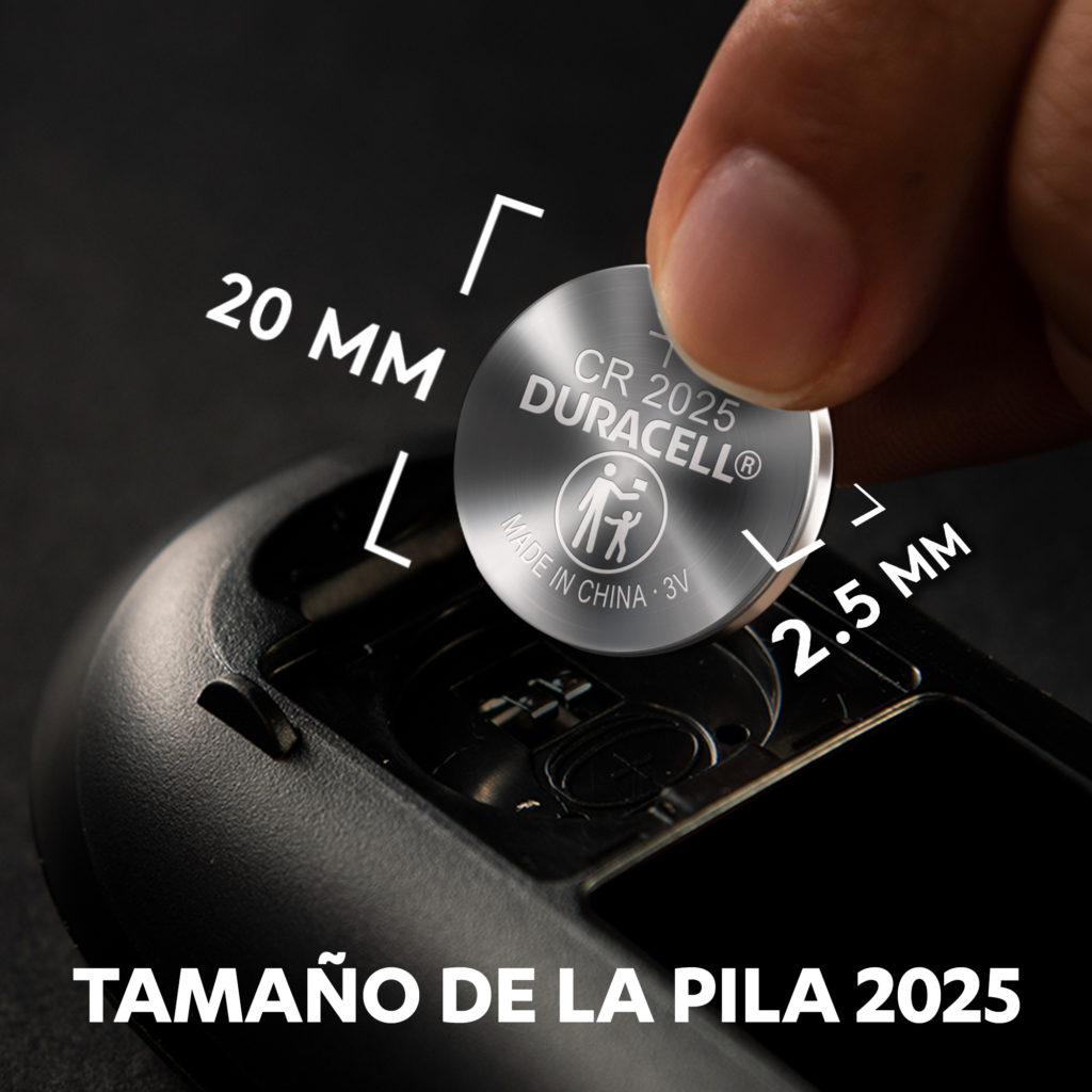 Pila especiales Duracell de botón de litio 2025 de 3 V