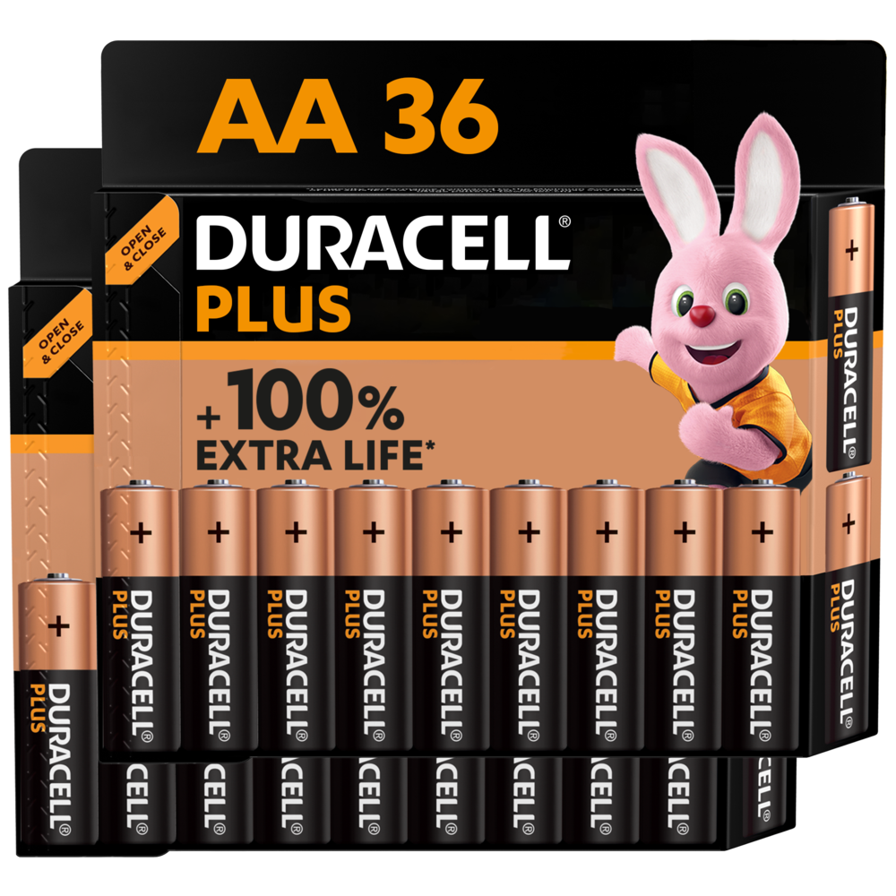 Pilas alcalinas AA - Pilas Duracell Plus