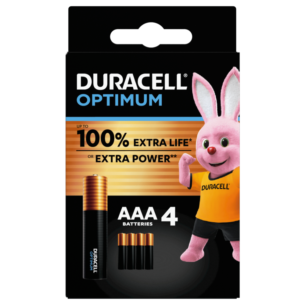 Pilas alcalinas Duracell Optimum AAA - Duracell ES